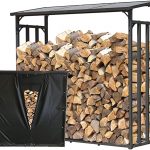 QUICK STAR 2 pezzi Scaffalatura in Metallo per Legna da ardere