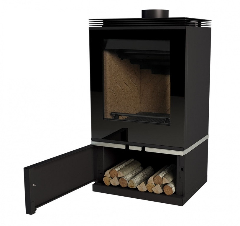 CAMINO CON TURBINE LOUVRE COLORE NERO 11 KW