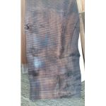 TAVOLONE LAVABO ARREDO IN CASTAGNO LAVORATO A MANO 62X550/640X1220 TINTO NOCE